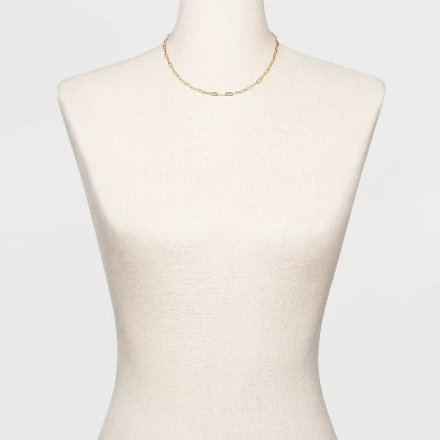 Wholesale π― Paper Clip Chain Short Necklace - A New Day™ Gold π 3 Wholesale π― Paper Clip Chain Short Necklace - A New Day™ Gold π