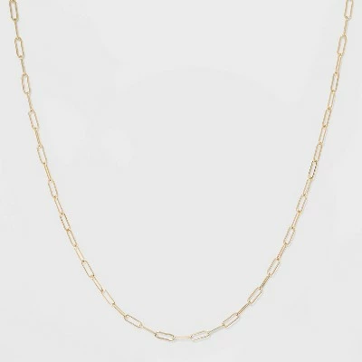 Wholesale π― Paper Clip Chain Short Necklace - A New Day™ Gold π 5 Wholesale π― Paper Clip Chain Short Necklace - A New Day™ Gold π - Image 3