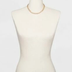 Best Sale 🥰 Three Piece Metal Chain Link Necklace - A New Day™ Gold 🎁