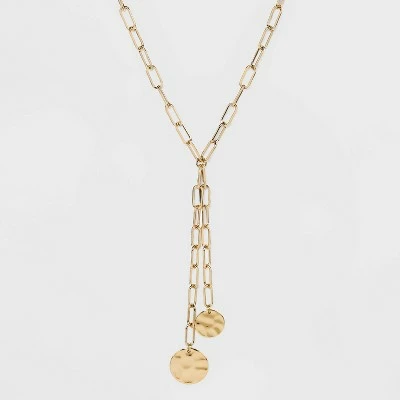Promo ๐ Linked Chain and Discs Long Necklace - A New Day™ Gold ๐ 5 Promo ๐ Linked Chain and Discs Long Necklace - A New Day™ Gold ๐ - Image 3