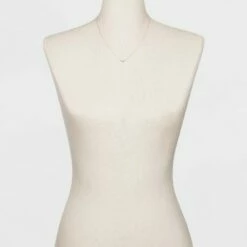 Top 10 ❤️ Sterling Silver with Cubic Zirconia Curved Bar Station Chain Necklace - A New Day™ Silver 👏