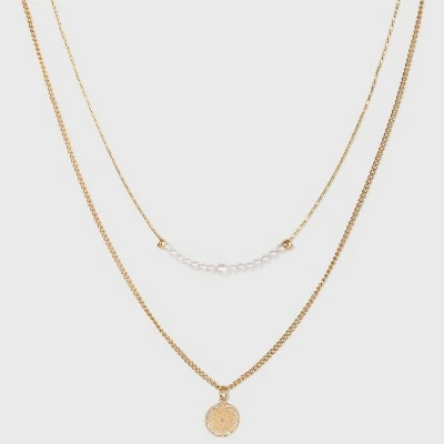 Best deal ๐ Filigree Disc with Glitter Layered Necklace - A New Day™ Gold ๐ 5 Best deal ๐ Filigree Disc with Glitter Layered Necklace - A New Day™ Gold ๐ - Image 3