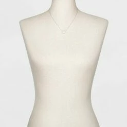 Top 10 🧨 Sterling Silver Pave Cubic Zirconia Circle Chain Necklace - A New Day™ Silver/Clear 🤩