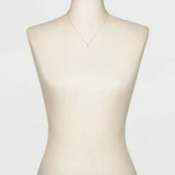 Best Sale 💯 Sterling Silver Pave Cubic Zirconia Cross Pendant Necklace - A New Day™ Silver/Clear ⌛