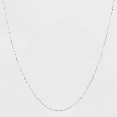 Best Sale 🔥 Sterling Silver Diamond Cut Link Chain Necklace - A New Day™ Silver 👏 4 Best Sale 🔥 Sterling Silver Diamond Cut Link Chain Necklace - A New Day™ Silver 👏 - Image 2