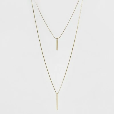 Buy ๐ Short and Long Layered Pendant Necklace - A New Day™ Gold โ๏ธ 5 Buy ๐ Short and Long Layered Pendant Necklace - A New Day™ Gold โ๏ธ - Image 3