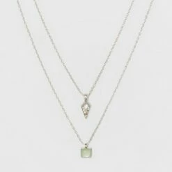 Promo ❤️ Short Necklace - A New Day™ Silver 🎉 -A New Day Sales 2022 unnamed file 3275