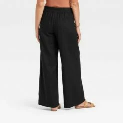 A New Day Sales 2022 47 Discount 😍 Women's High-Rise Wide Leg Linen Pull-On Pants - A New Day™ ⌛