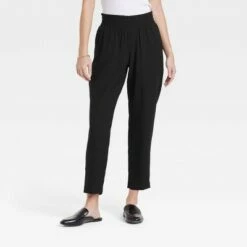 Best deal ❤️ Women's High-Rise Ruffle Waisted Pull-On Ankle Pants - A New Day™ 😍 -A New Day Sales 2022 unnamed file 3338