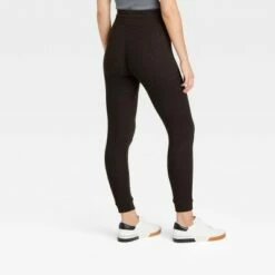 Best deal ⌛ Women's Waffle Knit Leggings with Drawstring - A New Day™ Soft Turquoise 🤩