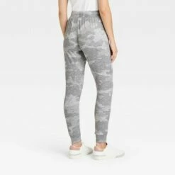 Cheap 🛒 Women's Camo Slim Fit Jogger Leggings with Pockets and Drawstring - A New Day™ Gray 🌟