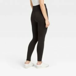 Buy 🎉 Women's High-Waist Seamless Fleece Lined Leggings - A New Day™ Dark Green 🤩