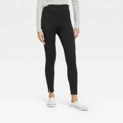 Buy ❤️ Women's Brushed Leggings with Foldover Waistband and Split Hem Cuffs - A New Day™ Black 🌟 9 Buy ❤️ Women's Brushed Leggings with Foldover Waistband and Split Hem Cuffs - A New Day™ Black 🌟 -A New Day Sales 2022 unnamed file 3446