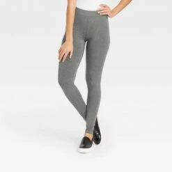New 😉 Women's High-Waisted Ankle Leggings - A New Day™ Gray 😉 -A New Day Sales 2022 unnamed file 3452