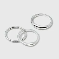 Brand new 👍 Silver Plated Band Ring Set - A New Day™ ✔️