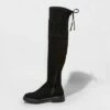 Brand new 🛒 Women's Saoirse Over the Knee 🥾 Boots - A New Day™ Black 👏 -A New Day Sales 2022 unnamed file 352