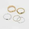 Deals 😉 Chunky Stacking Ring Set - A New Day™ Gold 🛒