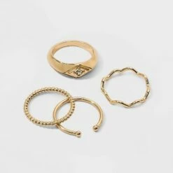 Flash Sale 🤩 Marquis Shape Stacking Ring Set - A New Day™ Gold 🔔