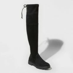 Brand new 🛒 Women's Saoirse Over the Knee 🥾 Boots - A New Day™ Black 👏 -A New Day Sales 2022 unnamed file 355