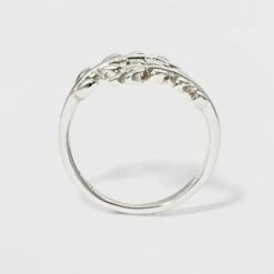 Promo 🎉 Silver Plated Leaf Bypass Ring - A New Day™ Silver 🥰