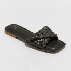 Best Sale 🔔 Women's Nicolette Raffia Slide 🩴 Sandals - A New Day™ Pink ❤️ -A New Day Sales 2022 unnamed file 3571