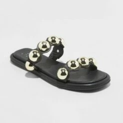 Hot Sale ⭐ Women's Didi Embellished Slide 🩴 Sandals - A New Day™ Black ⭐ -A New Day Sales 2022 unnamed file 3596