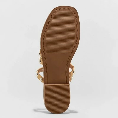 Promo 😍 Women's Hollis Embellished Slide 🩴 Sandals - A New Day™ Off-white 👍 5 Promo 😍 Women's Hollis Embellished Slide 🩴 Sandals - A New Day™ Off-white 👍 - Image 3