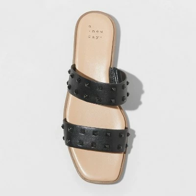 Top 10 ๐ Women's Stella Two Band Studded ๐ฉด Sandals - A New Dayโข White ๐ 4 Top 10 ๐ Women's Stella Two Band Studded ๐ฉด Sandals - A New Dayโข White ๐ - Image 2