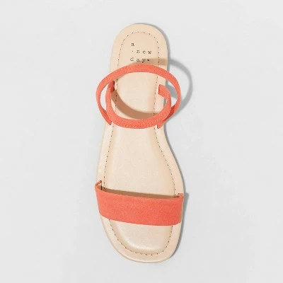 Brand new 🤩 Women's Emerson Elastic Ankle Strap 🩴 Sandals - A New Day™ Red 🧨 4 Brand new 🤩 Women's Emerson Elastic Ankle Strap 🩴 Sandals - A New Day™ Red 🧨 - Image 2