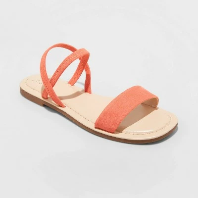 Brand new 🤩 Women's Emerson Elastic Ankle Strap 🩴 Sandals - A New Day™ Red 🧨 6 Brand new 🤩 Women's Emerson Elastic Ankle Strap 🩴 Sandals - A New Day™ Red 🧨 - Image 4