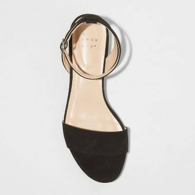 Coupon 💯 Women's Winona Ankle Strap 🩴 Sandals - A New Day™ Black 🧨 4 Coupon 💯 Women's Winona Ankle Strap 🩴 Sandals - A New Day™ Black 🧨 - Image 2