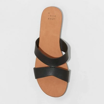 Cheapest 🥰 Women's Catie Slide 🩴 Sandals - A New Day™ Black 🤩 4 Cheapest 🥰 Women's Catie Slide 🩴 Sandals - A New Day™ Black 🤩 - Image 2