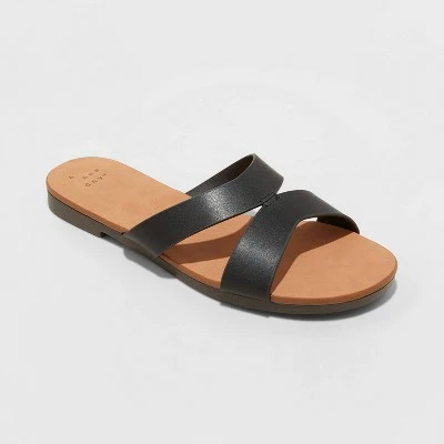 Cheapest 🥰 Women's Catie Slide 🩴 Sandals - A New Day™ Black 🤩 7 Cheapest 🥰 Women's Catie Slide 🩴 Sandals - A New Day™ Black 🤩 - Image 5