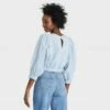 Best Pirce ⌛ Women's 3/4 Sleeve Bubble Hem Top - A New Day™ 💯 -A New Day Sales 2022 unnamed file 3756