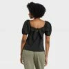 Cheapest ✔️ Women's Puff Short Sleeve Tie-Back Top - A New Day™ 🎉 -A New Day Sales 2022 unnamed file 3775