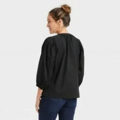 Deals 🌟 Women's Puff 3/4 Sleeve Blouse - A New Day™ 🧨