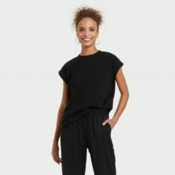 Best deal 😀 Women's Short Sleeve T-Shirt - A New Day™ 🛒 -A New Day Sales 2022 unnamed file 3809