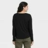 Cheap ⌛ Women's Long Sleeve Rayon Span T-Shirt - A New Day™ 🔥