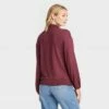 Best Sale ❤️ Women's Long Sleeve High Neck Smocked T-Shirt - A New Day™ 🔔 -A New Day Sales 2022 unnamed file 3899