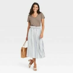 Best Sale 🔔 Women's Short Sleeve Scoop Neck T-Shirt - A New Day™ 🔥 -A New Day Sales 2022 unnamed file 3912