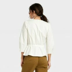 Cheapest ❤️ Women's 3/4 Sleeve Wrap Top - A New Day™ 😀