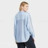 Best Sale 👍 Women's Long Sleeve Button-Down Boyfriend 👕 Shirt - A New Day™ ❤️ -A New Day Sales 2022 unnamed file 3975