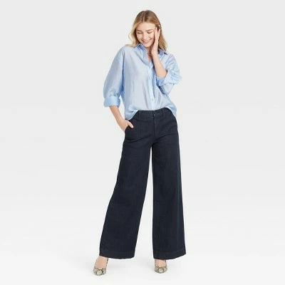 Best Sale 👍 Women's Long Sleeve Button-Down Boyfriend 👕 Shirt - A New Day™ ❤️ 4 Best Sale 👍 Women's Long Sleeve Button-Down Boyfriend 👕 Shirt - A New Day™ ❤️ - Image 2