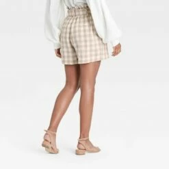 Deals 🌟 Women's High-Rise Paperbag Shorts - A New Day™ 🧨