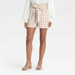Deals 🌟 Women's High-Rise Paperbag Shorts - A New Day™ 🧨 -A New Day Sales 2022 unnamed file 4030