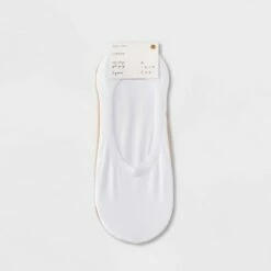 A New Day Sales 2022 27 New 💯 Women's Cotton Jersey 2pk Liner 🧦 Socks - A New Day™ 4-10 White/beige 🥰