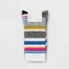 Budget 👏 Women's Striped 3pk Crew 🧦 Socks - A New Day™ Blue/Gray 4-10 ❤️