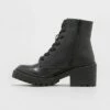 Budget 😍 Women's Brie Combat 🥾 Boots - A New Day™ Crocodile Black 🧨 -A New Day Sales 2022 unnamed file 408