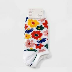 Cheap 🔔 Women's Floral 3pk Low Cut 🧦 Socks - A New Day™ White 4-10 💯