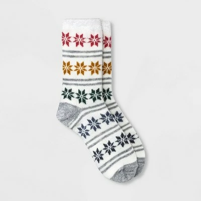 Best Pirce ๐ Women's Gradient Snowflake Double Lined Cozy Crew ๐งฆ Socks - A New Day™ Ivory 4-10 ๐ 4 Best Pirce ๐ Women's Gradient Snowflake Double Lined Cozy Crew ๐งฆ Socks - A New Day™ Ivory 4-10 ๐ - Image 2